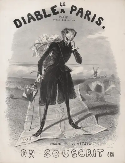 Le Diable à Paris Paris et les parisiens von Paul Gavarni