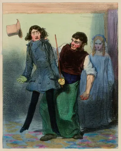 Le père de la Lorette von Paul Gavarni