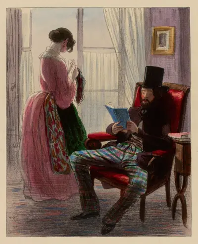 Le v’là. ote ton chapeau von Paul Gavarni