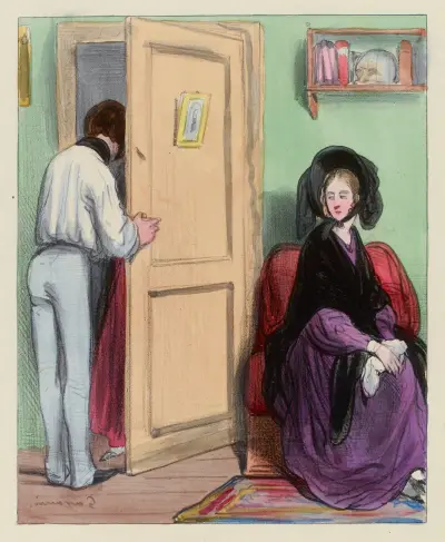 Mon cher ami je suis en affaire, avec mon oncle von Paul Gavarni