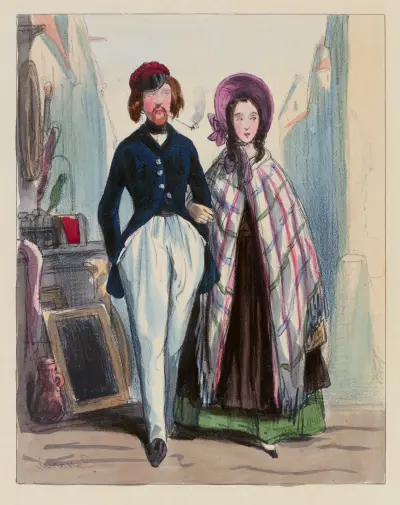 Monsieur et M’ame Ernest. av Paul Gavarni
