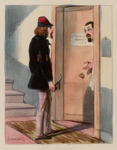 Non bis in idem Vas-t-en j'y suis von Paul Gavarni
