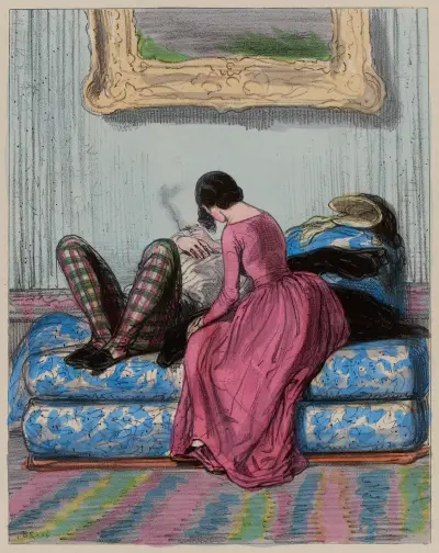 On rend des comptes au gérant von Paul Gavarni