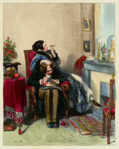 Quand on dit qu’on a une femme, ça veut dire qu’une femme vous a av Paul Gavarni
