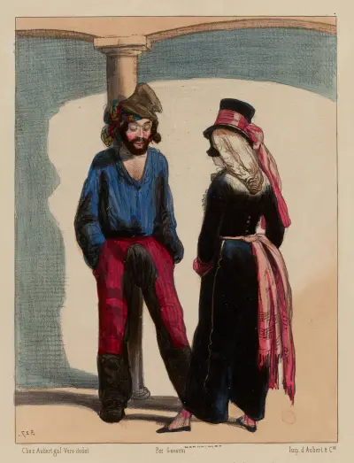 Qu’est-ce que t’as mon vieux Auguste av Paul Gavarni