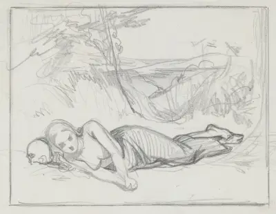 The Penitent Magdalene von Paul Gavarni