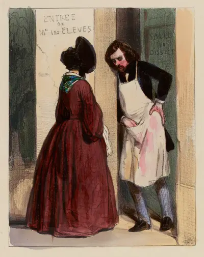 Voilà huit mois Auguste que vous me promettez un mantelet von Paul Gavarni