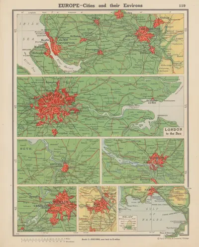 Europe—Cities and Their Environs av John Paul Goode