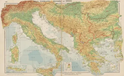 Europe—Italy, Yugoslavia, Bulgaria, and Greece av John Paul Goode