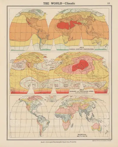 Świat – strefy klimatyczne, John Paul Goode