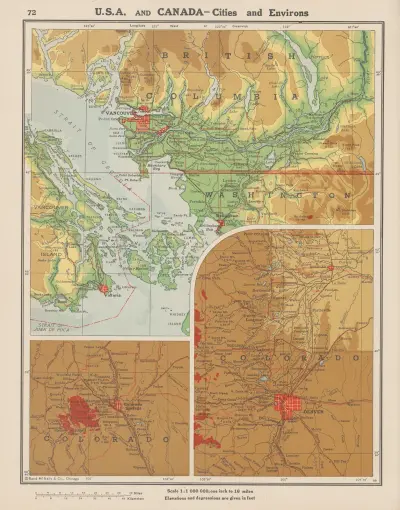 U. S. A. and Canada—Cities and Environs von John Paul Goode