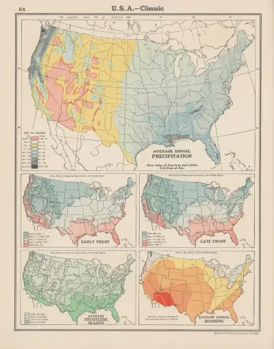 U. S. A.—Climatic av John Paul Goode