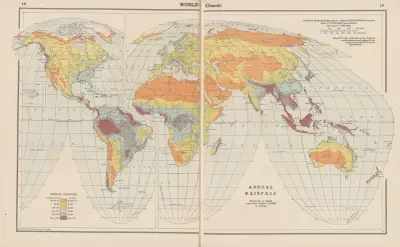 World-Climatic. Annual Rainfall av John Paul Goode