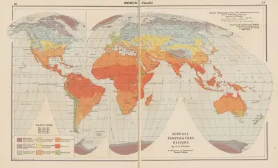 Världsklimat: Yttemperaturregioner av John Paul Goode