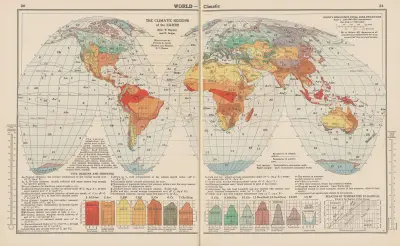 World-Climatic. The Climatic Regions of the Earth av John Paul Goode