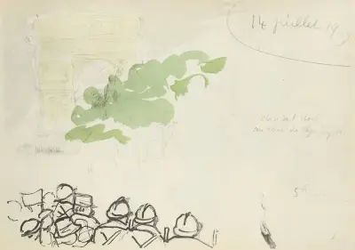 14 juillet 1919, Place de l’Etoile au coin des Champs-Elysées, cinq heure du matin, 1919 – nr 3 av Paul Goute