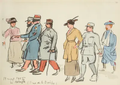19 avril 1915, l’aveugle (rue de la Boétie) av Paul Goute