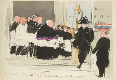 Bordeaux, Obsèques de M. de Mun av Paul Goute