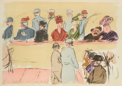 Café-concert au moment de Verdun, février 1916 av Paul Goute