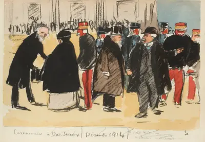 Cérémonie à Bordeaux, décembre 1914 av Paul Goute