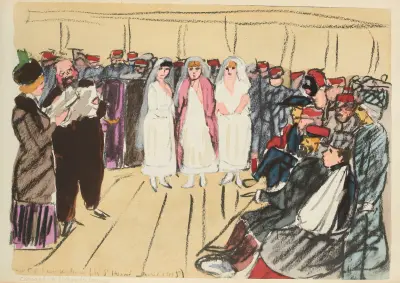 Concert à l’ambulance, avril 1915 av Paul Goute