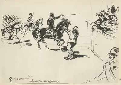 Défilé du 14 juillet 1919 Général Gouraud saluant les alsaciennes av Paul Goute