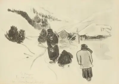 La neige; par Moutiers (Savoie) av Paul Goute