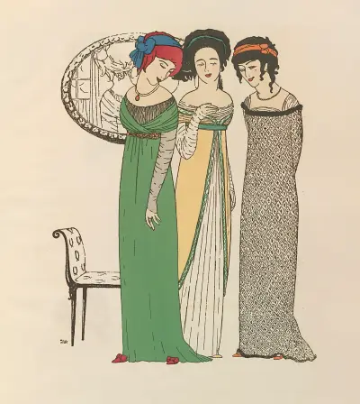 Les robes de Paul Poiret Pl.05 av Paul Iribe