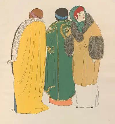 Les robes de Paul Poiret Pl.09 av Paul Iribe
