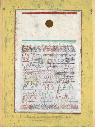 A Page from the Book of Towns av Paul Klee