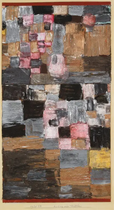 Ascent of a Little Town av Paul Klee