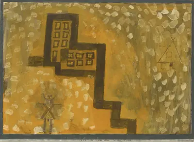 Das Haus In Der Höhe (The House On High) av Paul Klee