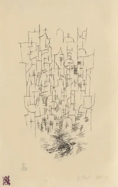 Der Tod für die Idee av Paul Klee