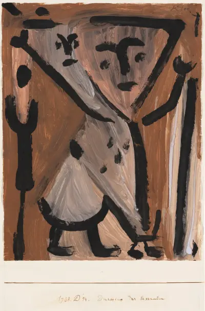 Duettino der Passanten av Paul Klee