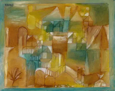 Façade Brown-Green av Paul Klee