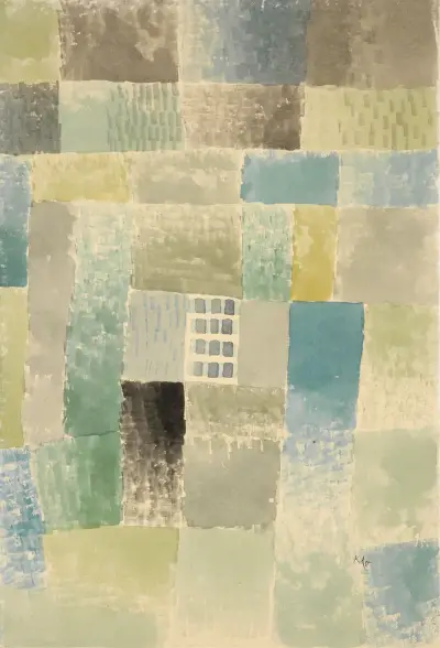 First house of a settlement av Paul Klee