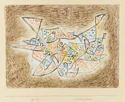 Freundliches Gewinde (Friendly Meandering) av Paul Klee