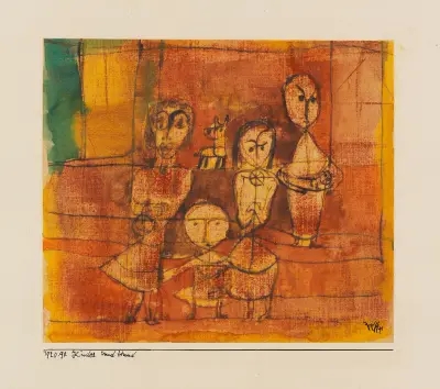 Kinder und Hund, 1920 – nr 2 av Paul Klee