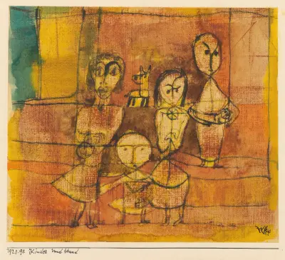 Kinder Und Hund (Children And Dog), 1920 – nr 1 av Paul Klee