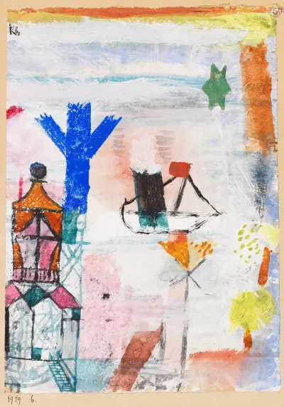 Kleiner Dampfer av Paul Klee