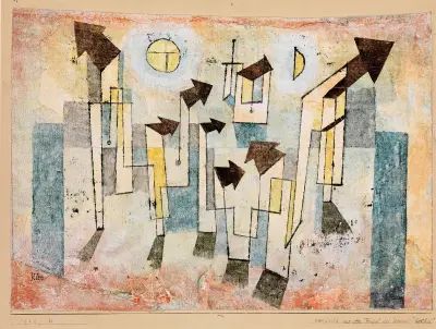 Mural from the Temple of Longing av Paul Klee