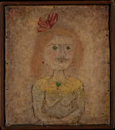 Small Portrait of a Girl in Yellow, 1925 – nr 2 av Paul Klee