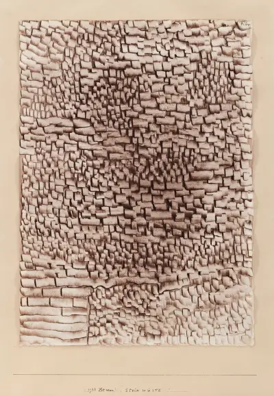 Steinwüste (Stone Desert) av Paul Klee