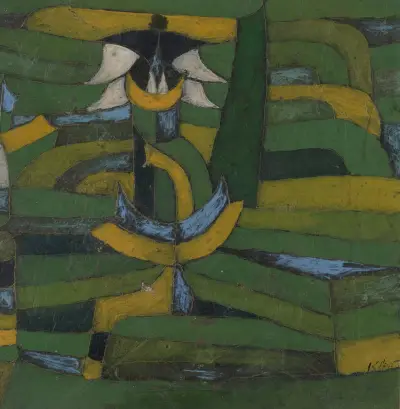 White Blossom in the Garden av Paul Klee