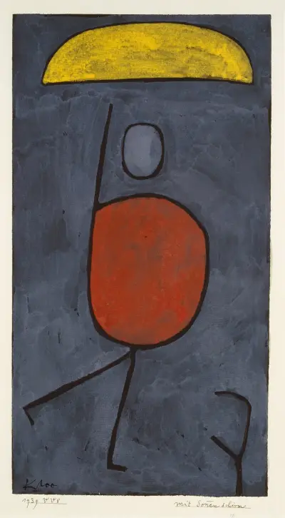 With an umbrella av Paul Klee