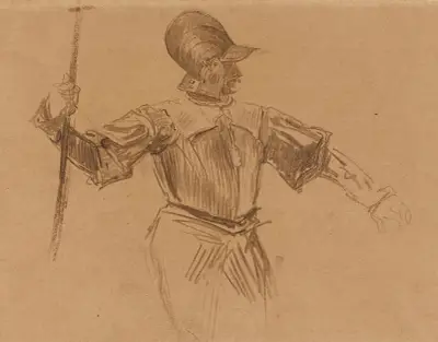 Chevalier av Jean-Paul Laurens