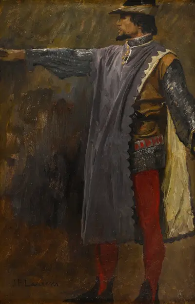 Etienne Marcel protects the Dauphin av Jean-Paul Laurens
