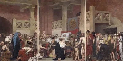 La Mort de sainte Geneviève, 1874 – nr 3 av Jean-Paul Laurens