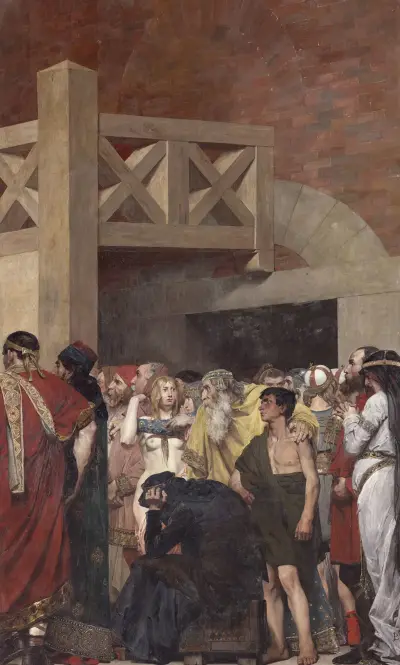 La Mort de sainte Geneviève, 1874 – nr 4 av Jean-Paul Laurens