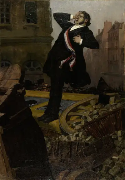 Mort du député Alphonse Baudin le 3 décembre 1851 av Jean-Paul Laurens